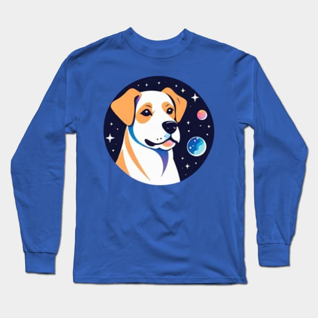 Galaxy Dog Long Sleeve T-Shirt by VRMonkeyz